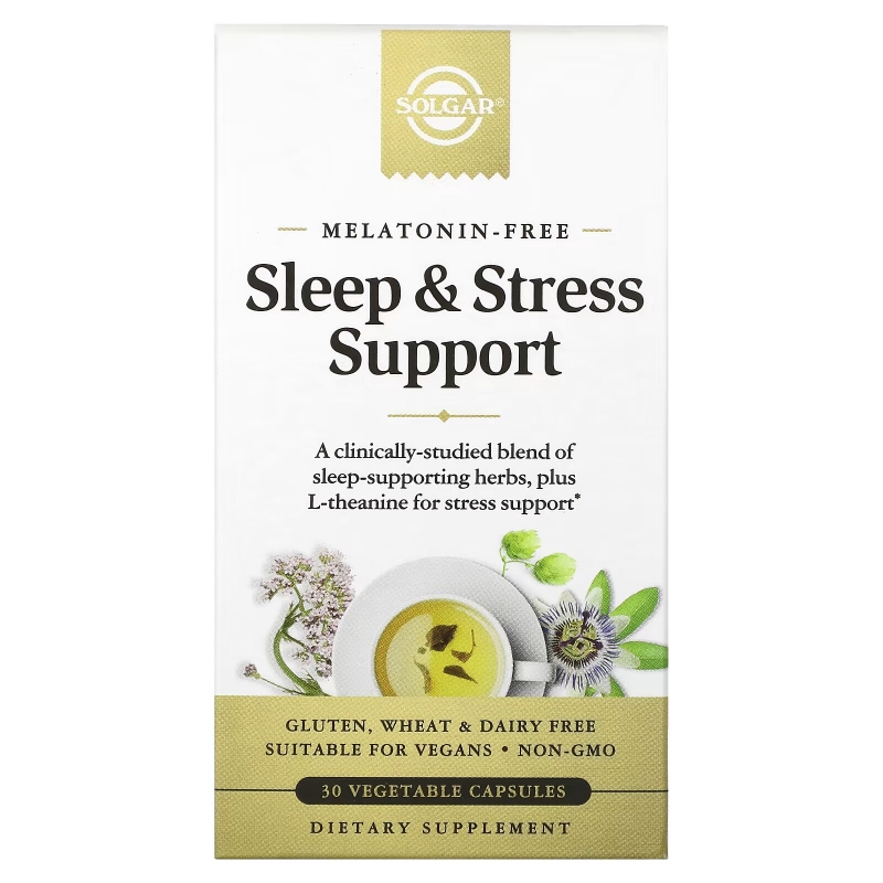 Solgar, Sleep & Stress Support, 30 Vegetable Capsules