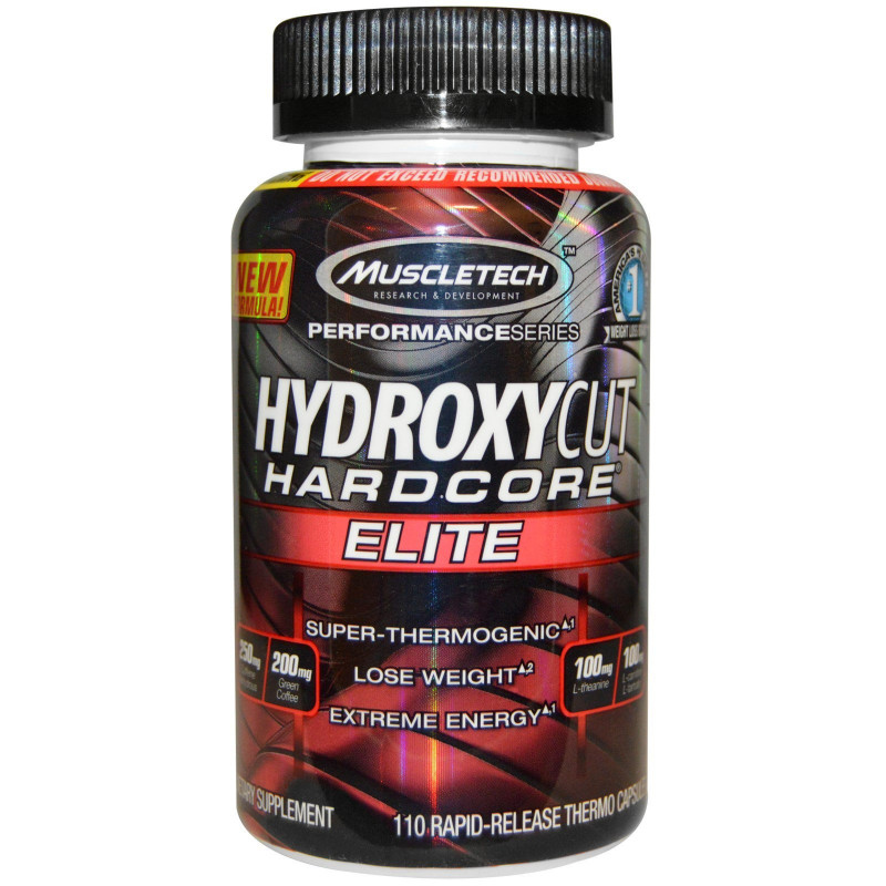 Hydroxycut Hardcore Elite 110 термокапсул с быстрым высвобождением