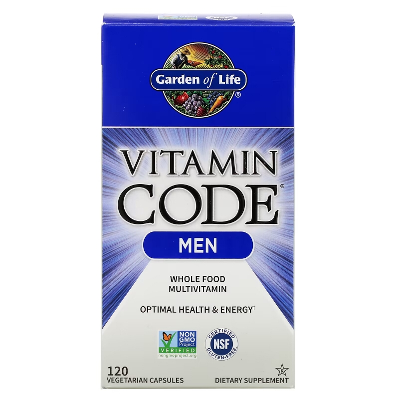 Garden of Life Vitamin Code для мужчин 120 овощных капсул
