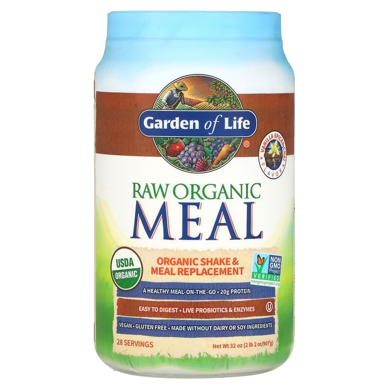 Garden of Life RAW Meal Beyond Organic Snack and Meal Replacement Vanilla Spiced Chai 2.5 lbs (1.1 kg)
