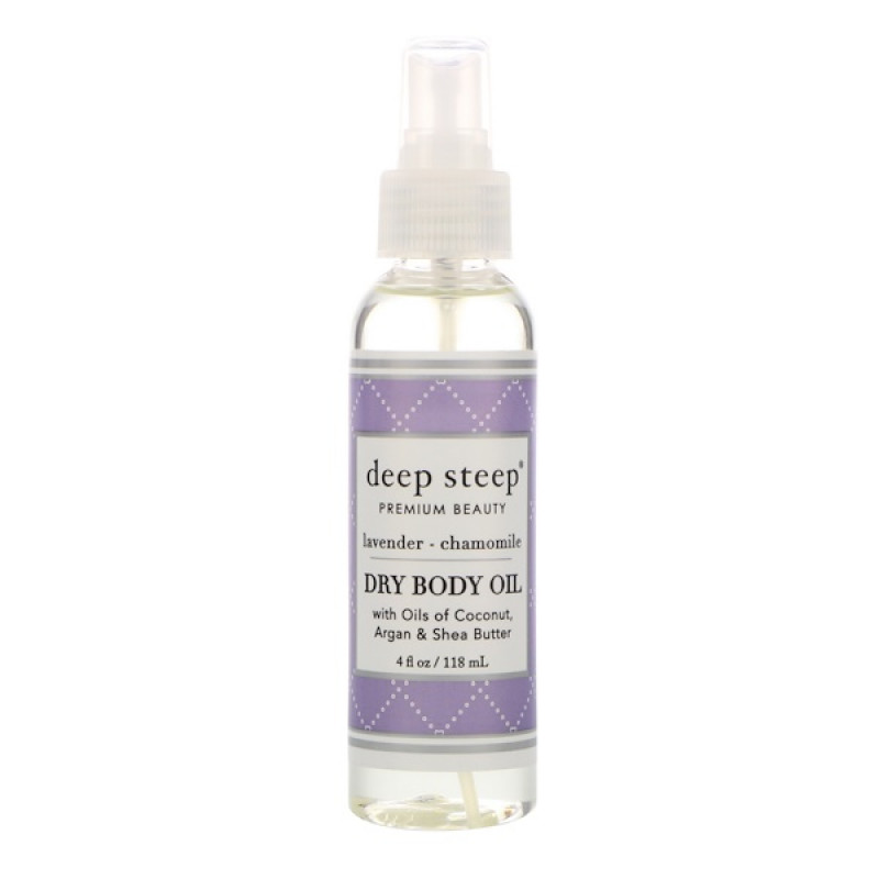 Deep Steep Dry Oil Body Spritzer Lavender Chamomile 4 fl oz (118 ml)