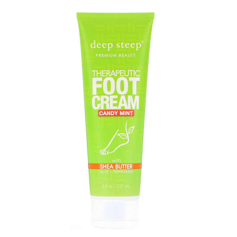 Deep Steep Крем для ног мятно-конфетный аромат 6 жидких унций (177 мл)