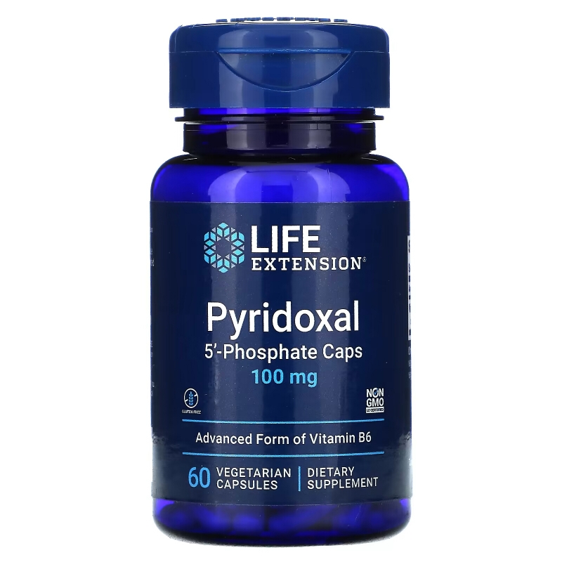 Life Extension Пиридоксаль-5-фосфат (Витамин B6) 100 мг 60 капсул