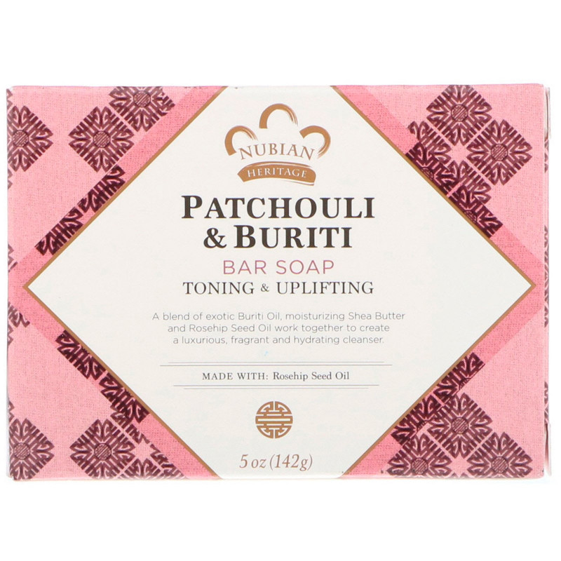 Nubian Heritage Patchouli & Buriti Soap 5 oz / 141 g