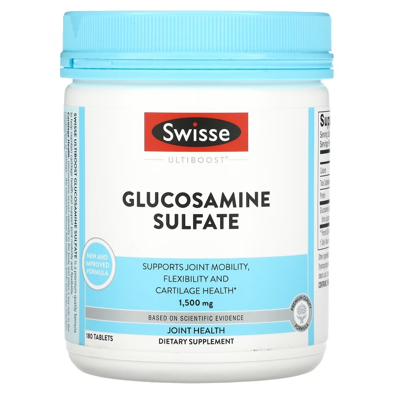 Swisse, Ultiboost, Glucosamine Sulfate, 1,500 mg, 180 Tablets