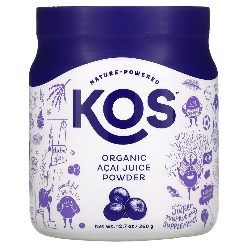 KOS, Organic Acai Juice Powder, 12.7 oz (360 g)