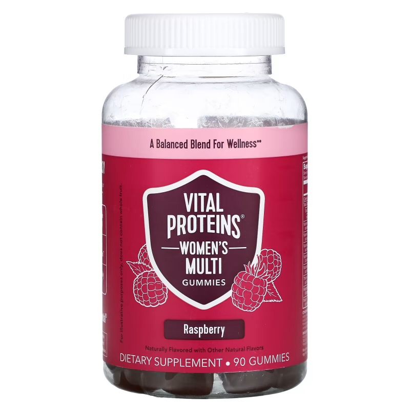 Vital Proteins, Women's Multi Gummies, Raspberry, 90 Gummies