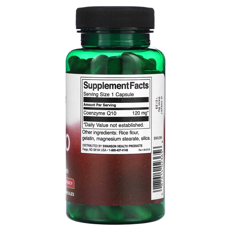 Swanson, CoQ10, High Potency, 120 mg, 100 Capsules