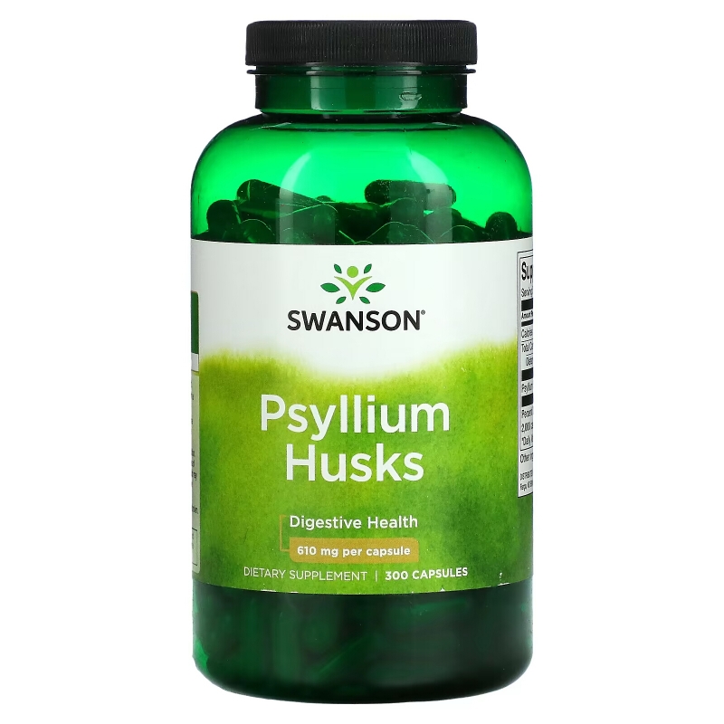 Swanson, Psyllium Husks, 610 mg, 300 Capsules