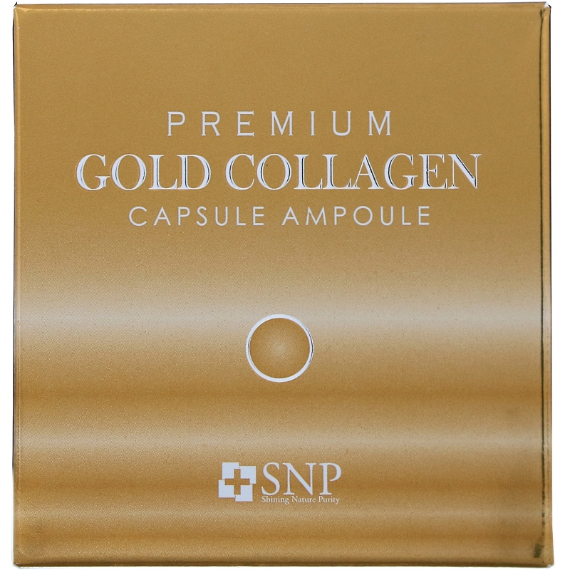 SNP, Premium Gold Collagen, ампульные капсулы с коллагеном, 30 шт.