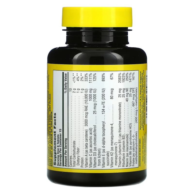 NaturesPlus, Source Of Life, Multi-Vitamin & Mineral Supplement, No Iron, 90 Mini-Tablets